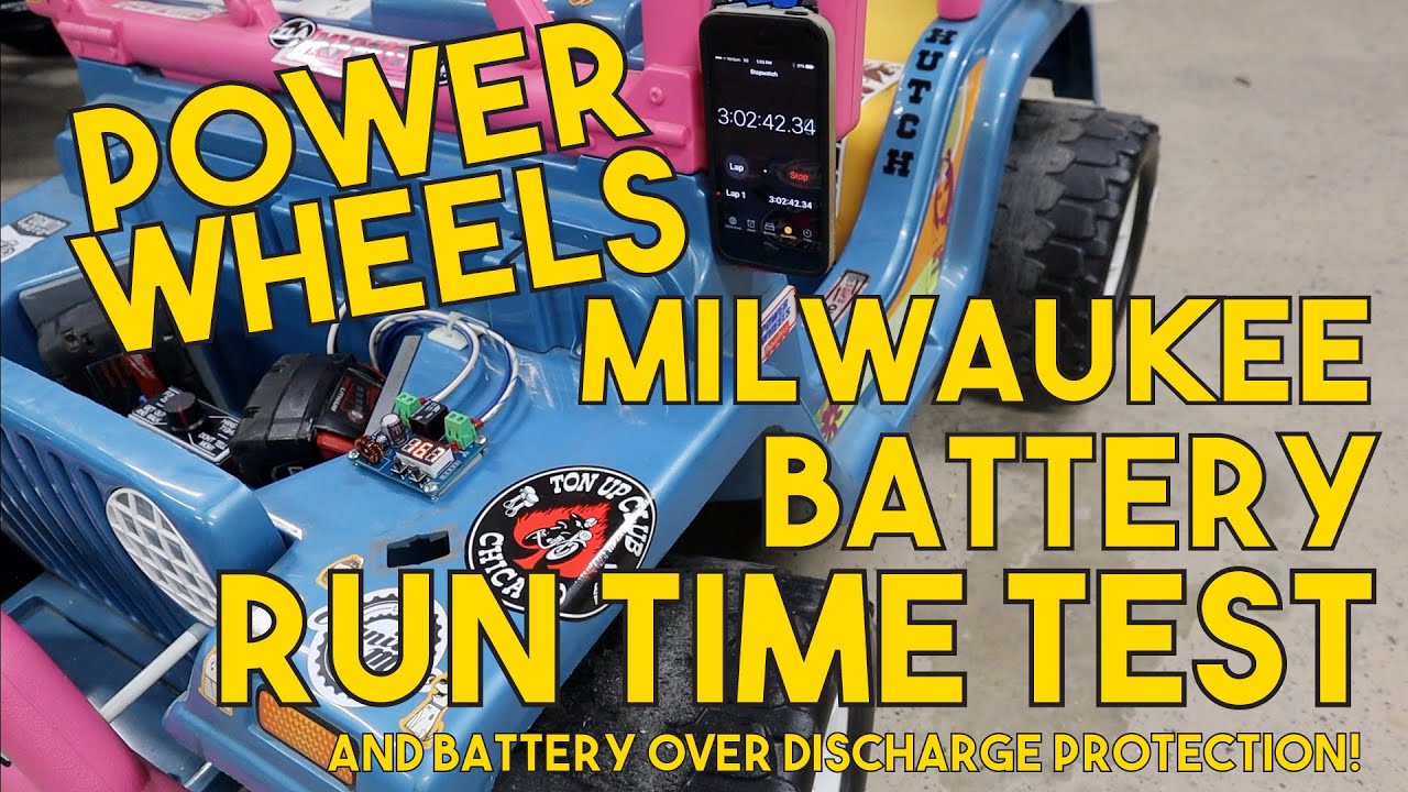 Обновление аккумулятора Power Wheels Milwaukee. Тесты времени работы и установка защиты от перера...