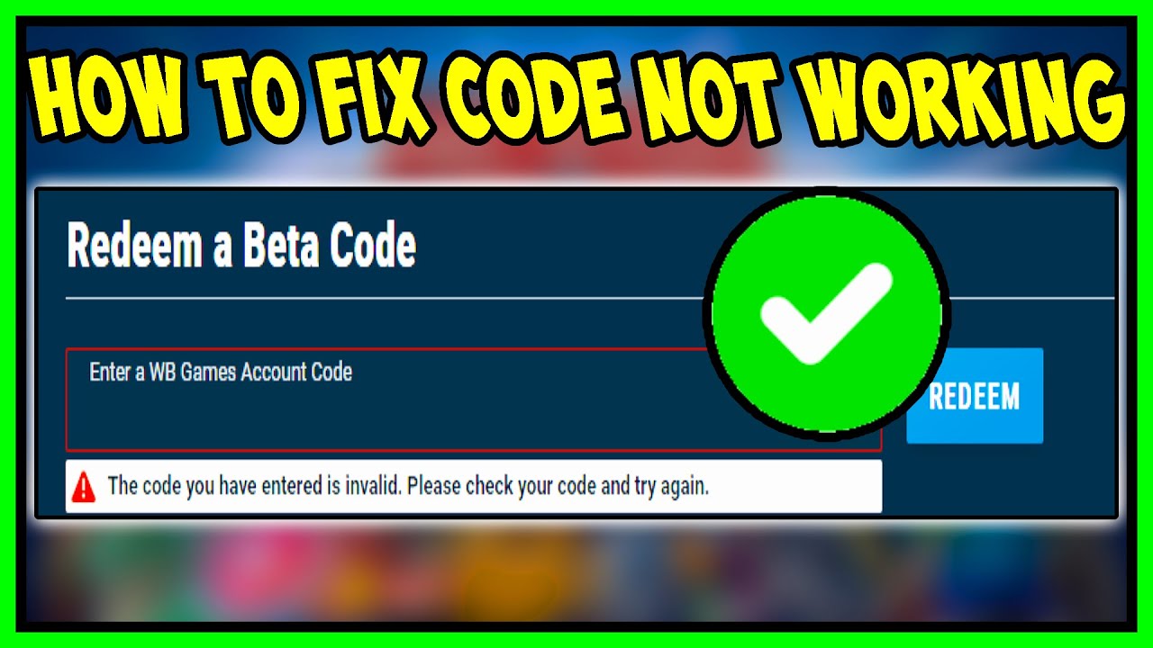 HOW TO FIX MULTIVERSUS OPEN BETA CODE NOT WORKING
