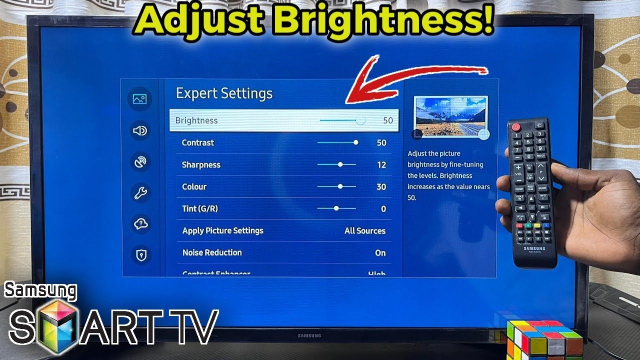 How to Adjust Brightness on Samsung Smart TV!