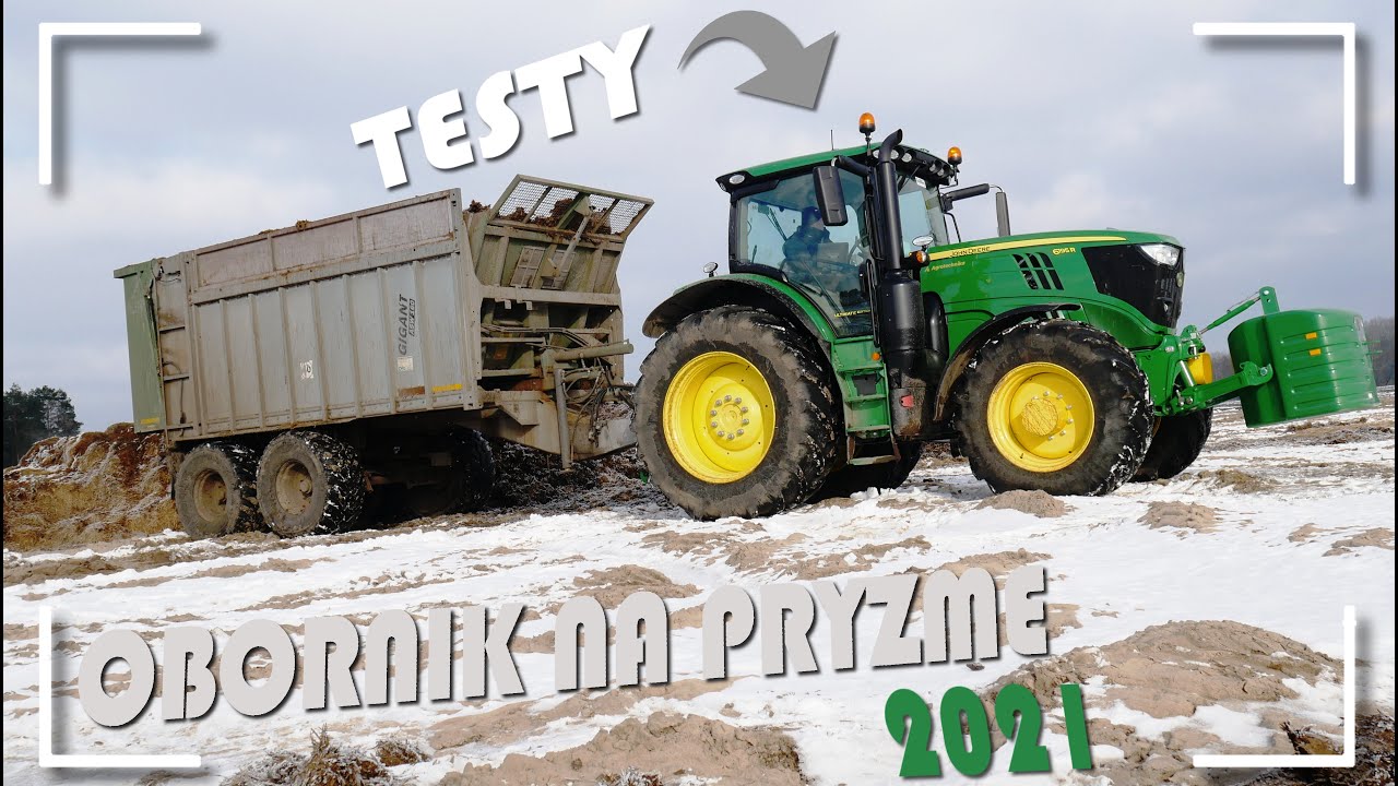⛔Wywóz Obornika na Pryzme 2021⛔Testy John Deere 6195 R😱 Jeleń w akcji☢️JCB 538.60☢️