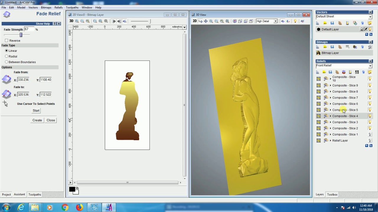 HOW TO DECREASE (Z) HEIGHT IN ARTCAM