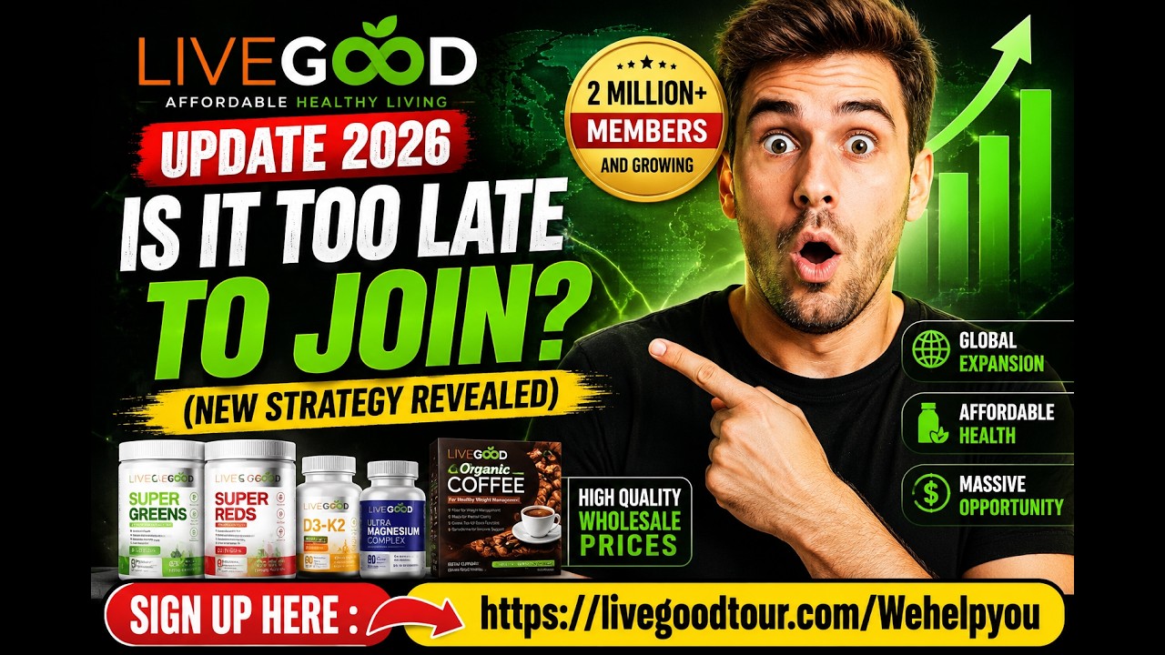 LiveGood Update 2026: Is It Too Late To Join? New Strategy Revealed