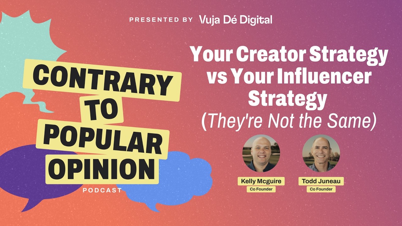 Your Creator Strategy vs Your Influencer Strategy (They're Not the Same)