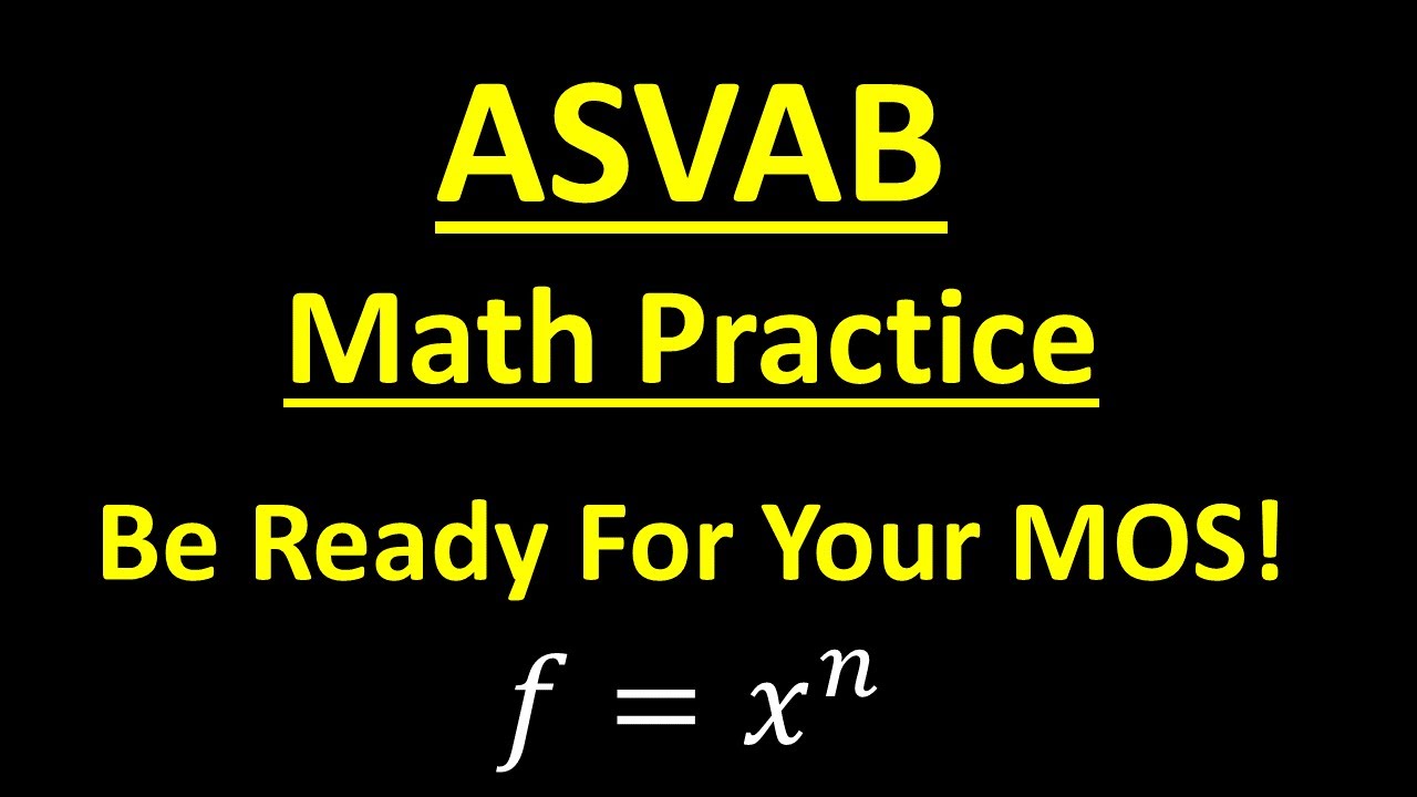 ASVAB Math Practice – Get Your MOS!