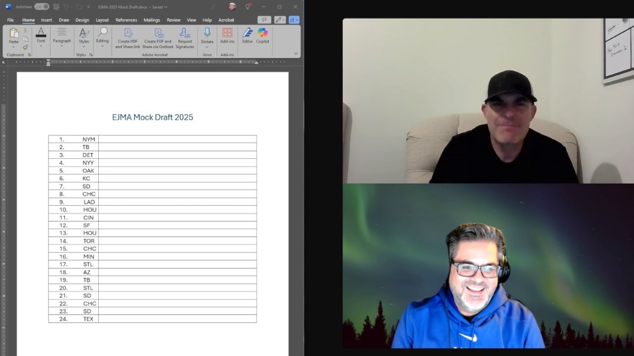 2025 EJMA Mock Draft