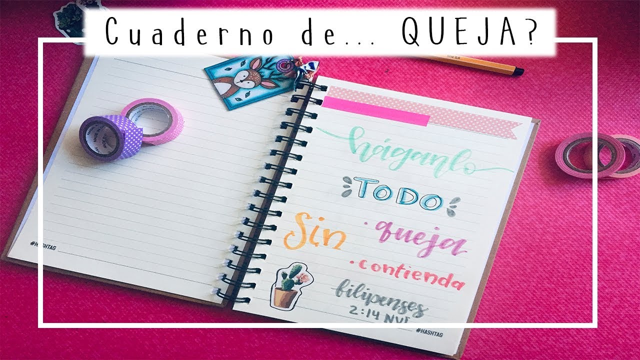 Cuaderno de... ¿Quejas? Cre-activa tu fe