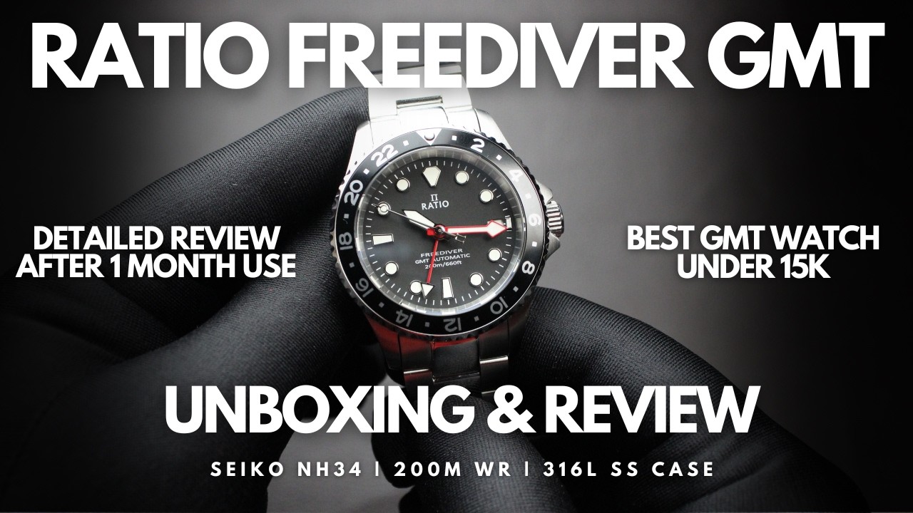 Is this the best GMT under a 15k budget? Ratio Freediver GMT 1 month Detailed Review | SeikoNH34