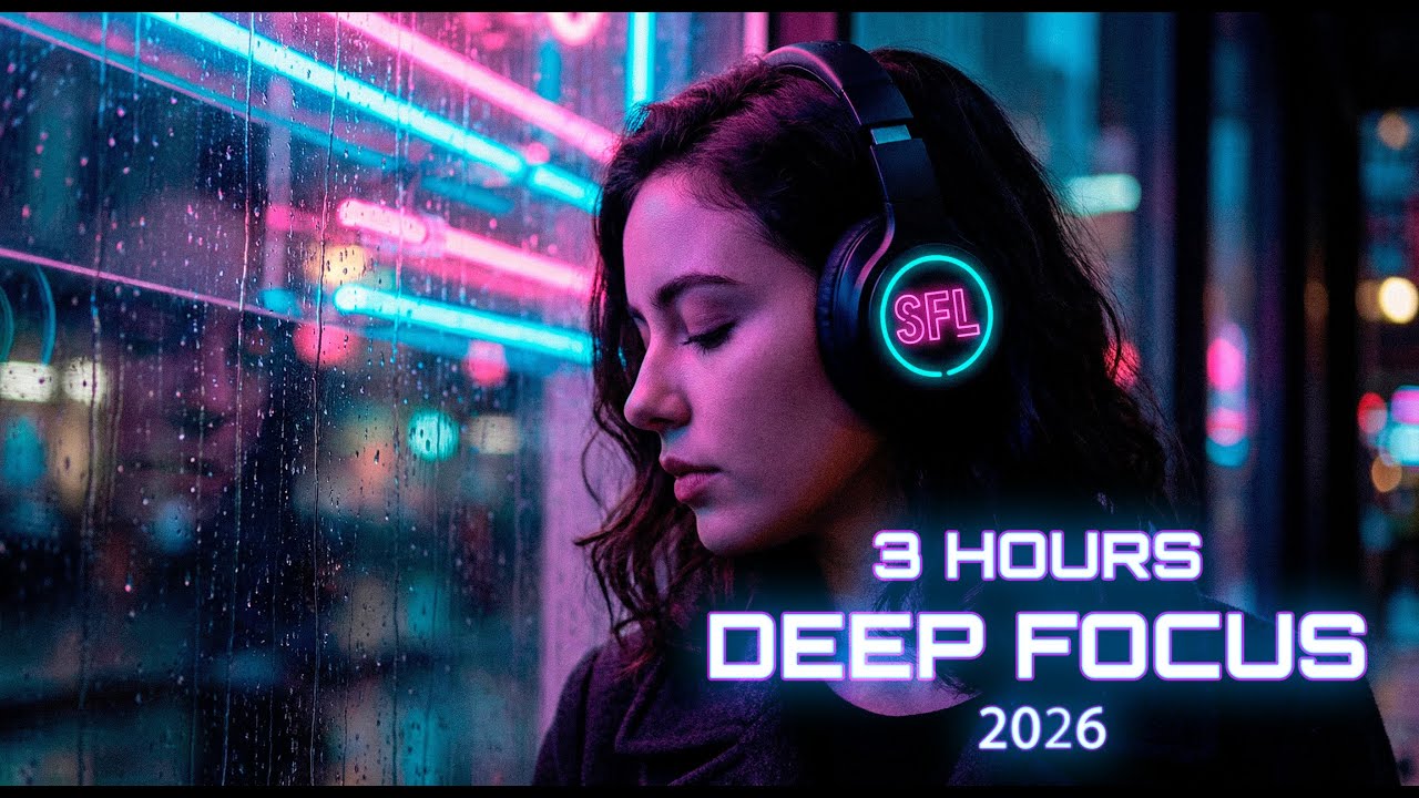 3-HOUR Deep Focus & Coding Music 2026 💻 Flow State [No Vocals] | Cyberpunk Deep House