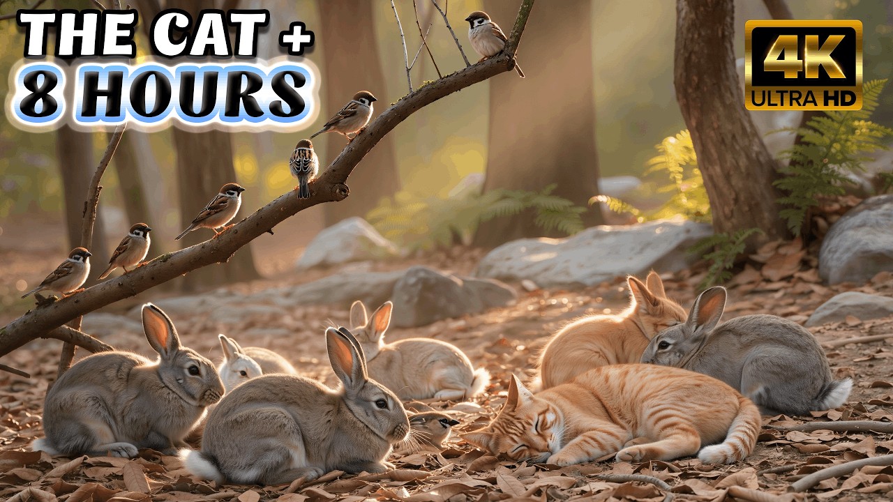 TV FOR CATS - A World of Color for Cats: 8-Hour ULTIMATE Visual Stimulation TV @Nature 4K TV 121