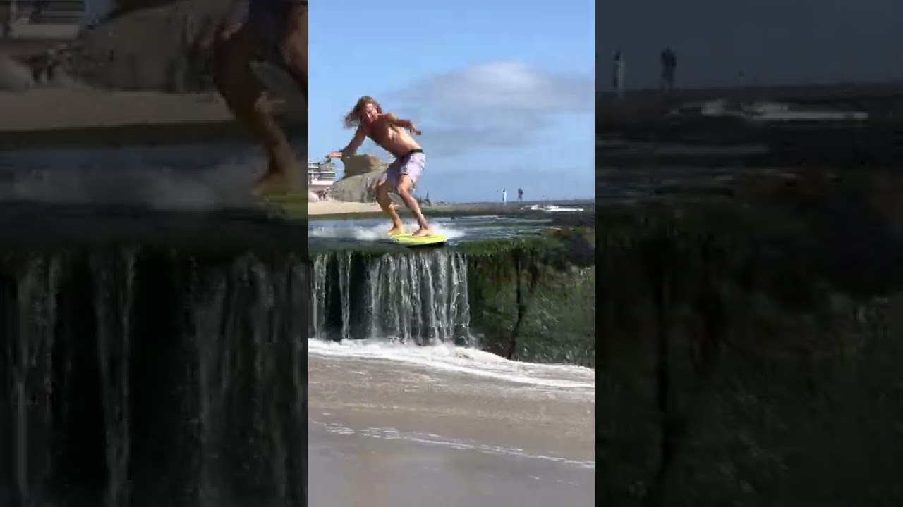 SKIMMING OFF ROCK DROP ON BOOG SKIM #SHORTS