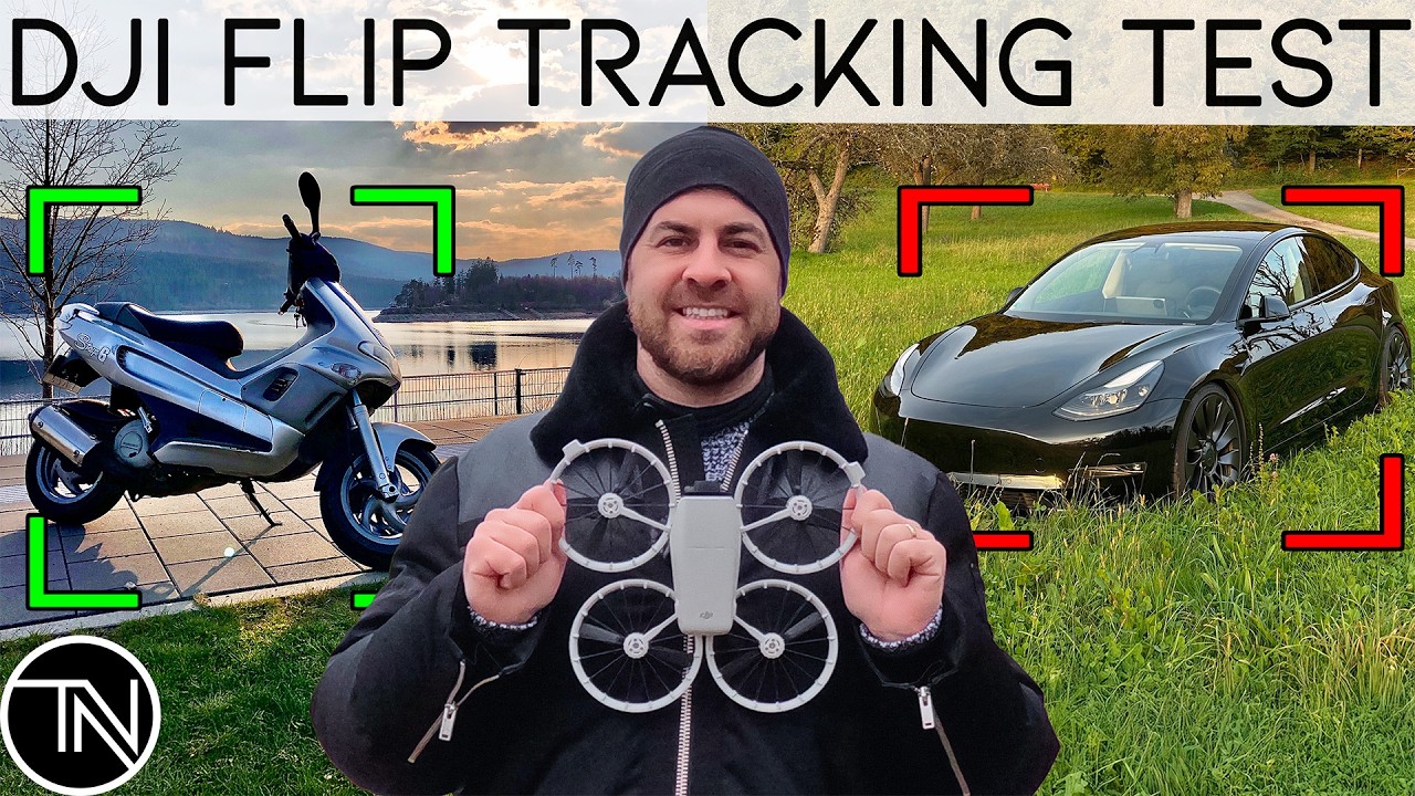 DJI Flip Tracking Test mit Motorrad & Auto oder folgt sie wirklich nur Fußgänger? 