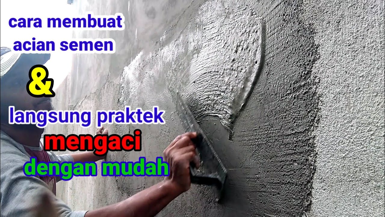 cara mengaci plesteran dinding yg kering