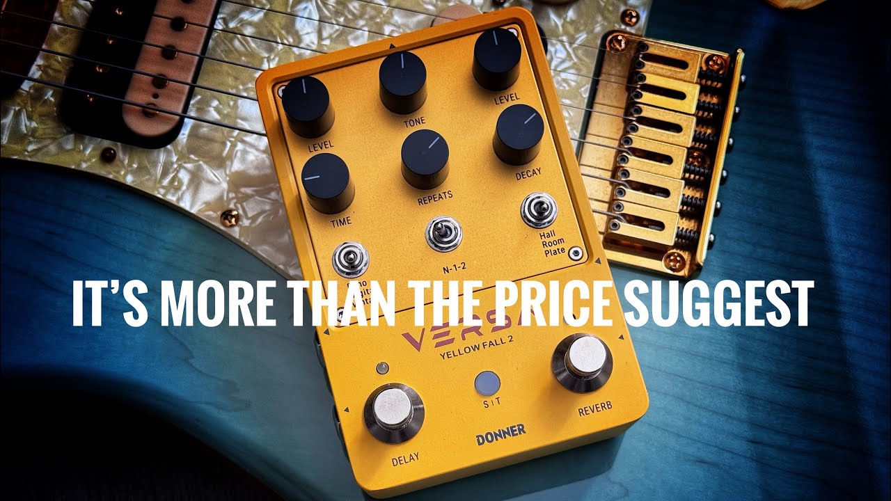 Donner Versa Yellow Fall 2 Stereo Delay and Reverb