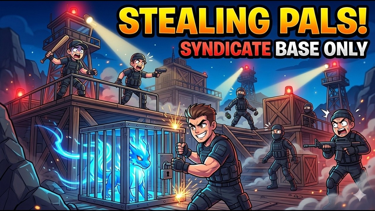 Palworld LIVE 🔴 Stealing Pals From Syndicate Bases Only!
