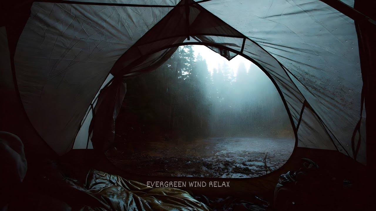 Rain Inside a Tent | Cozy Ambient Rain Sounds for Sleep & Relaxation | No Piano