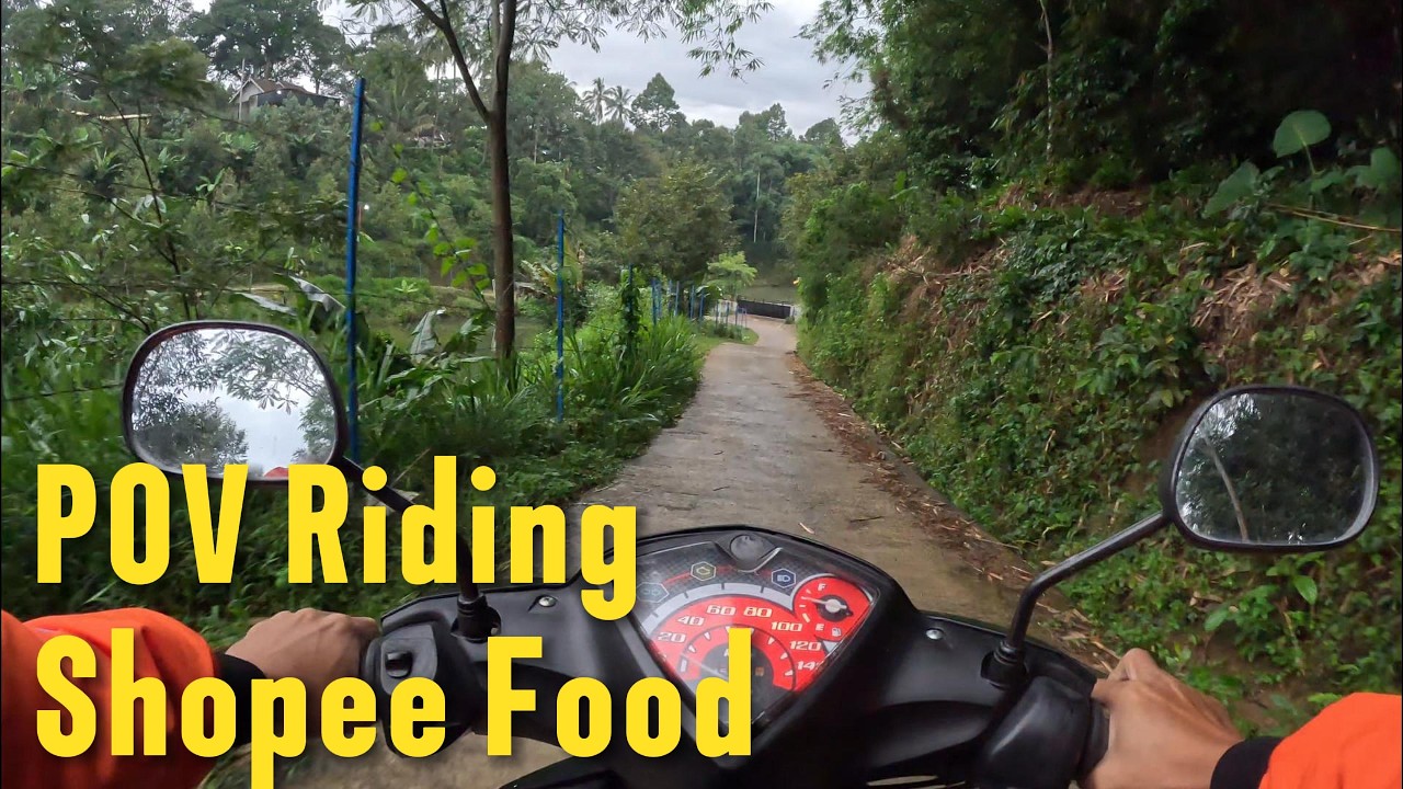 POV Riding Shopee Food
