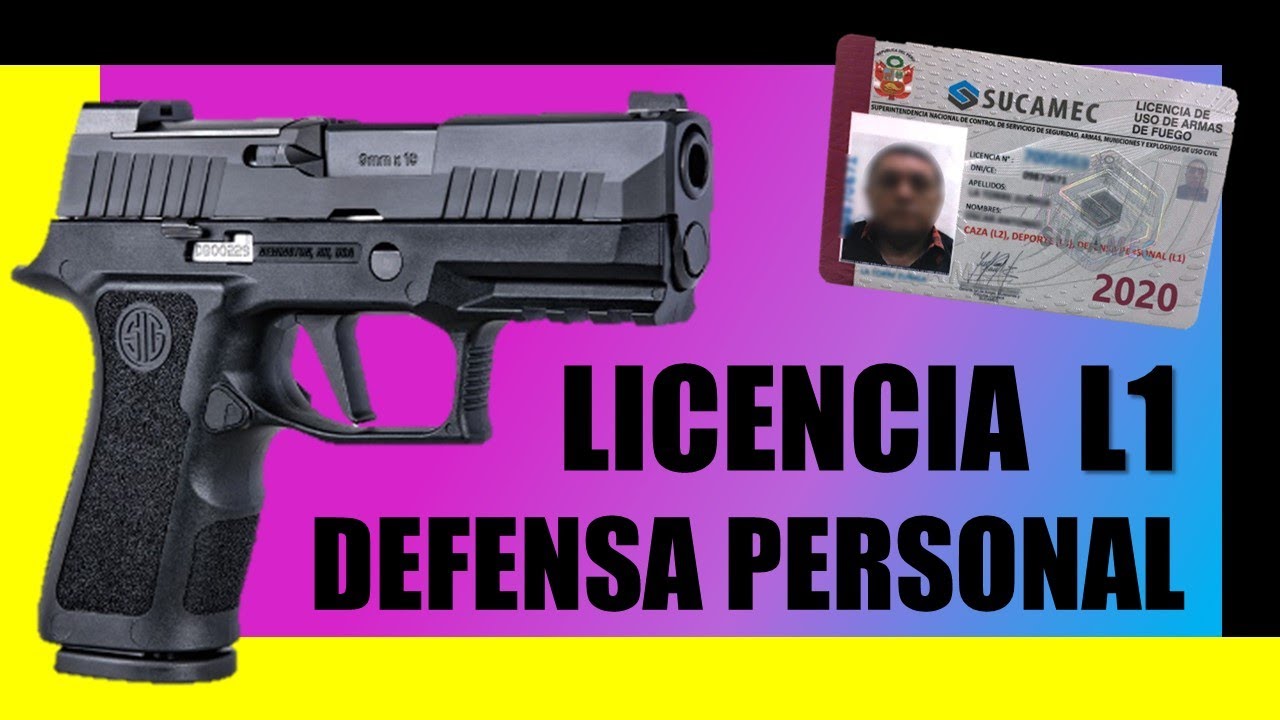 Licencia de arma en Peru 🇵🇪 para Defensa Personal L1. SUCAMEC | condiciones, requisitos y pasos.