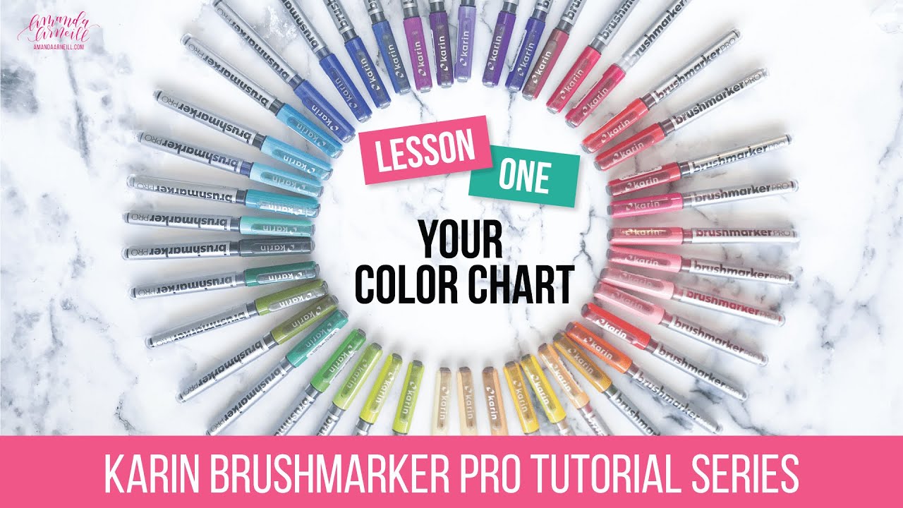Lesson 1 of the Karin Brushmarker Pro Tutorial Series: Your Color Chart