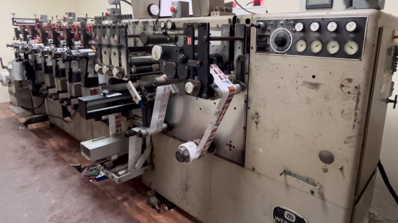 Webtron 750 flexo label press