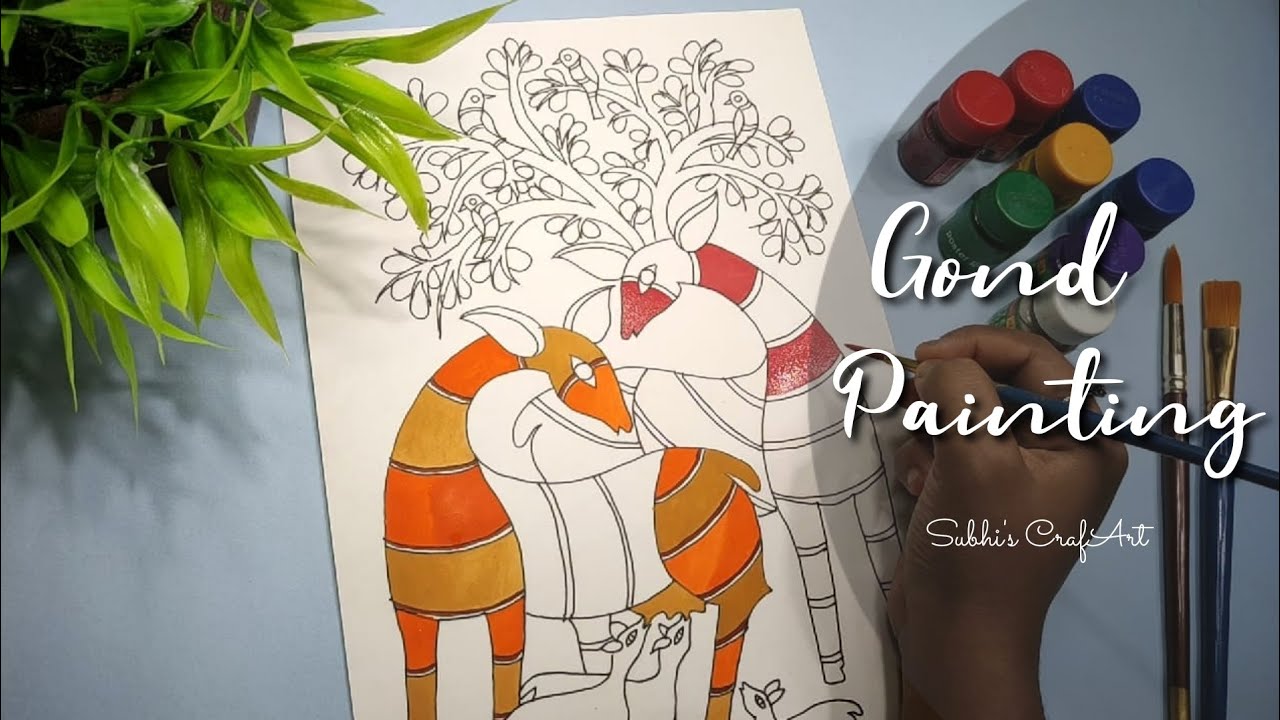 Gond Painting | Gond Art | Gond Painting Tutorial