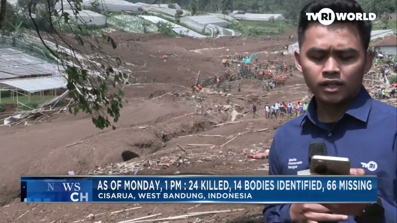 AS OF MONDAY 24 KILLED, 12 BODIES IDENTIFIED, 66 MISSING