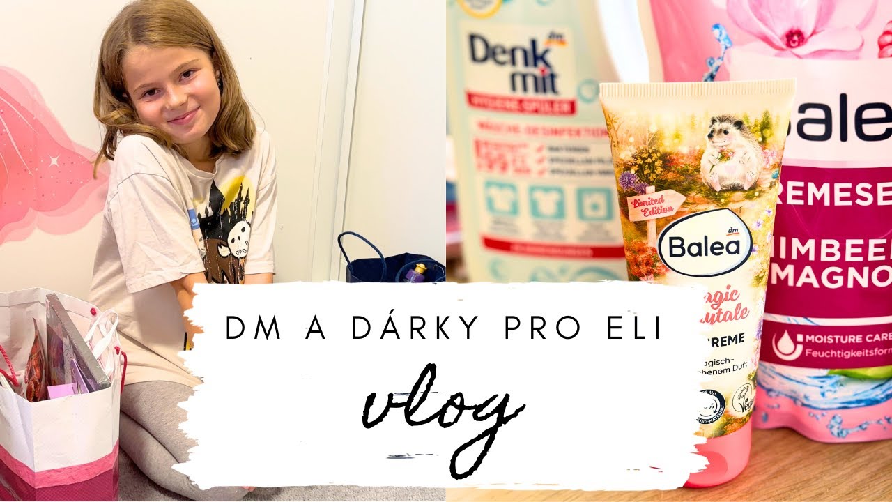 VLOG| nákup v dm🧼| Elišky dárky k narozeninám🎁| nedělní výlet🛝