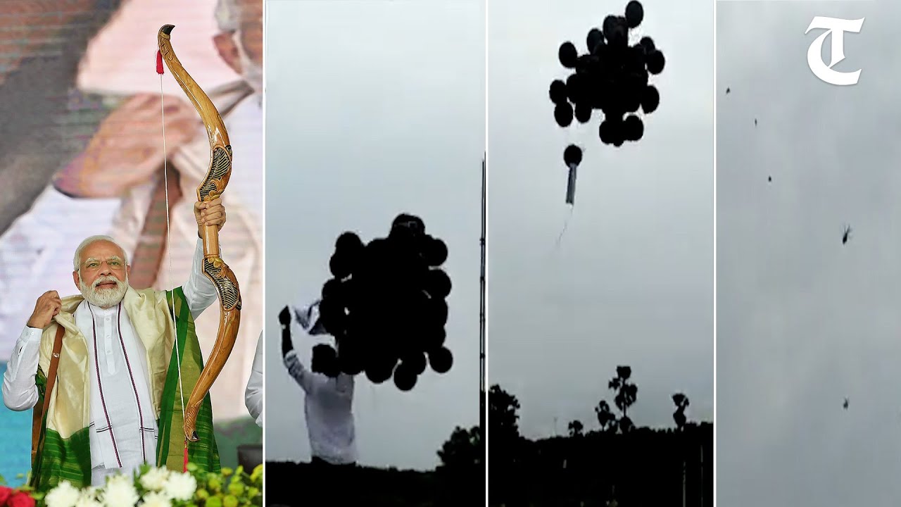 &lsquo;Security breach&rsquo;: Congress worker arrested for releasing black balloons in PM Modi&rsquo;s flight path