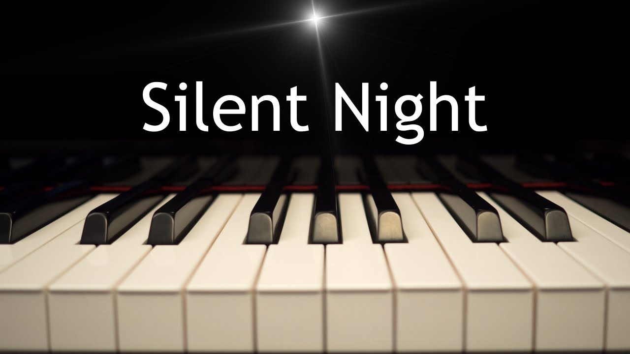 Silent Night - Christmas piano instrumental with lyrics
