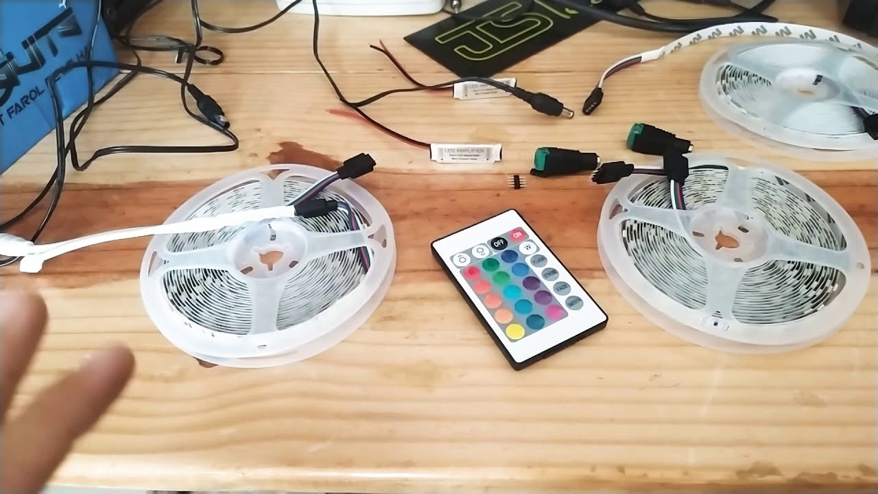 Como conectar mais de 5 metros de fita led RGB .