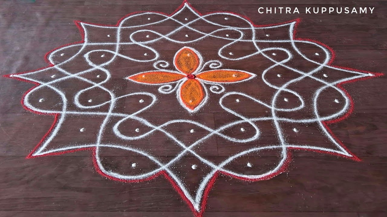 9 pulli kolam designs | Sikku Kolam designs with 9 dots | Kambi Kolam 