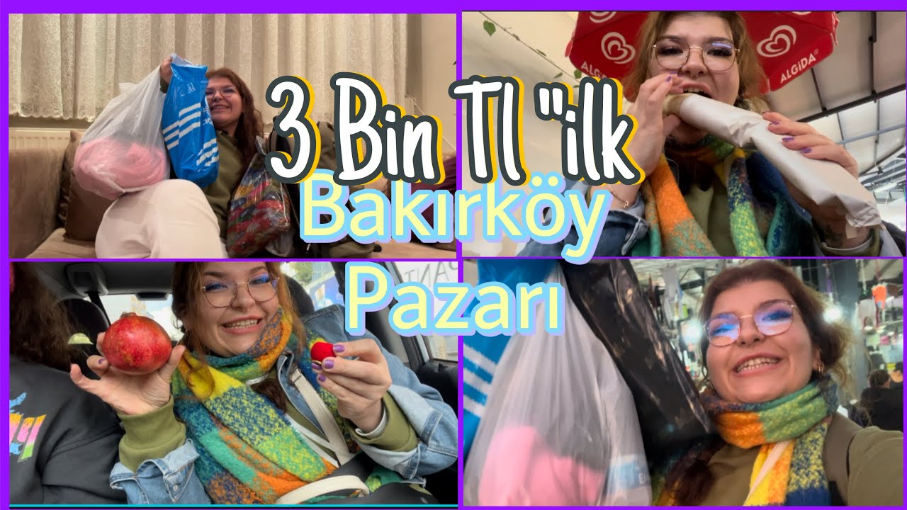 3 Bin Tl Lik BAKIRKÖY PAZARI ALIŞVERİŞİM| Aldıklarımı Deneyelim |Zara| 😱 #vlog #bakırköypazarı