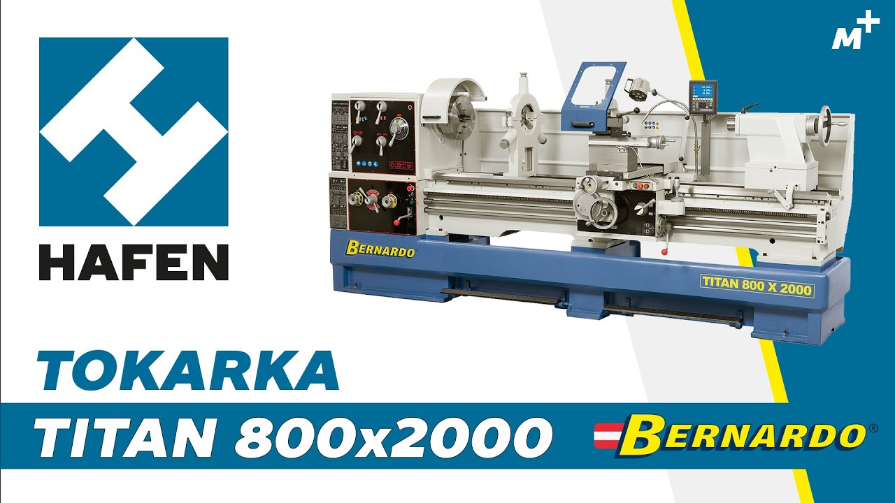 TITAN 800 x 2000 - BERNARDO // Tokarka z cyfrowym wyświetlaczem 3-osi i systemem MULTIFIX