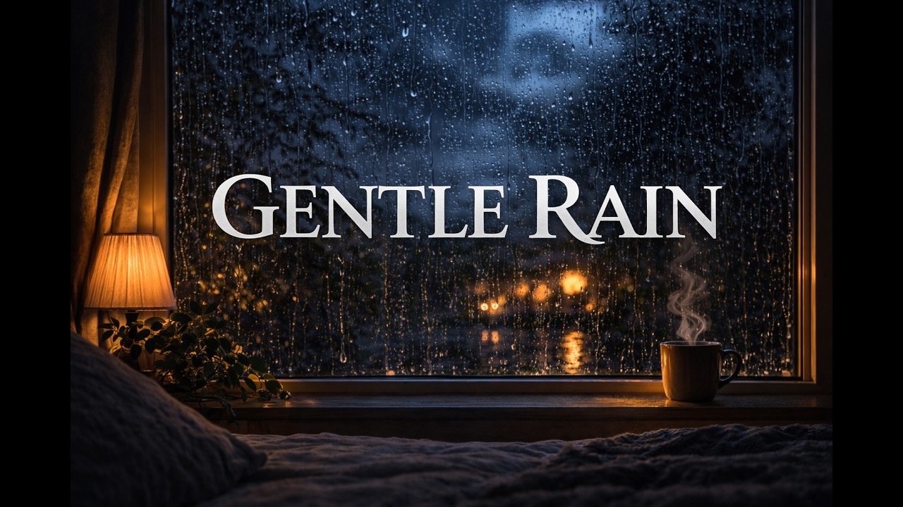 Gentle Rain for Sleep | Cozy Window at Night (10 Hours, No Music)