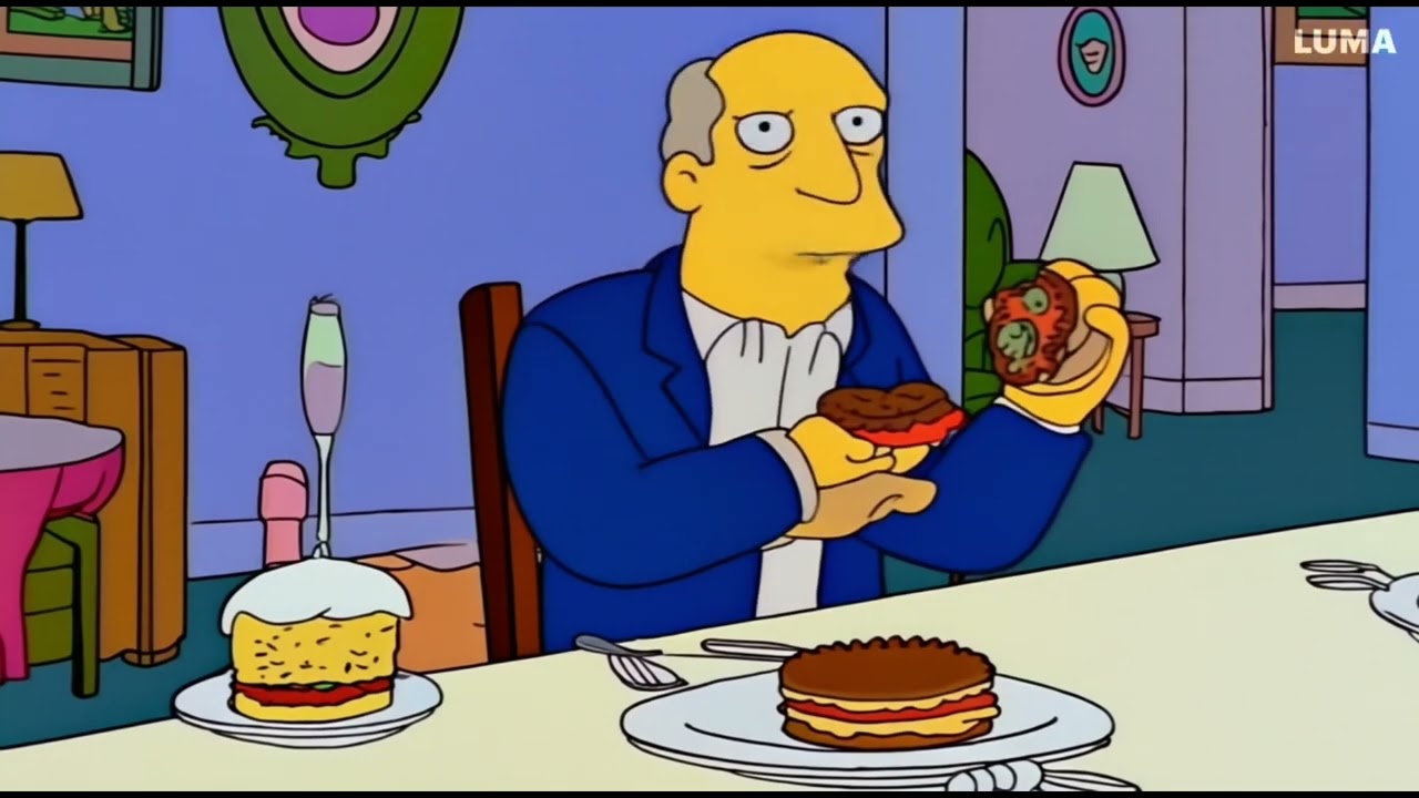 Steamed hams, but it's actually becomes AI generated (Luma AI)