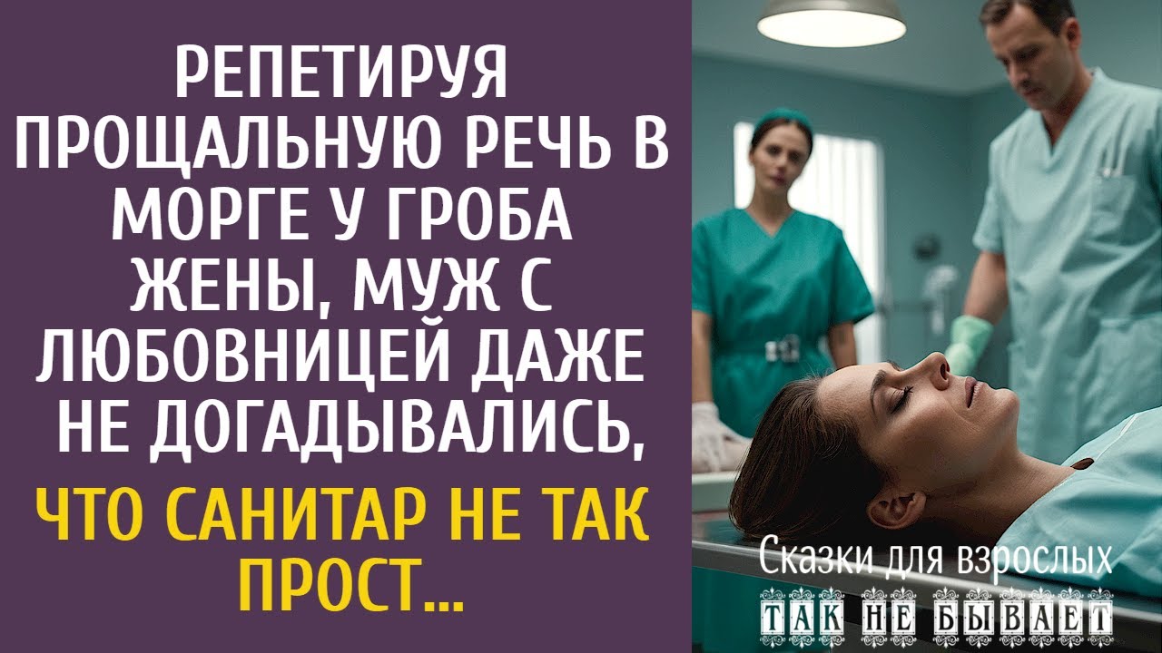 Репетируя прощальную речь в морге, муж с любовницей даже не догадывались, что санитар не так прост…