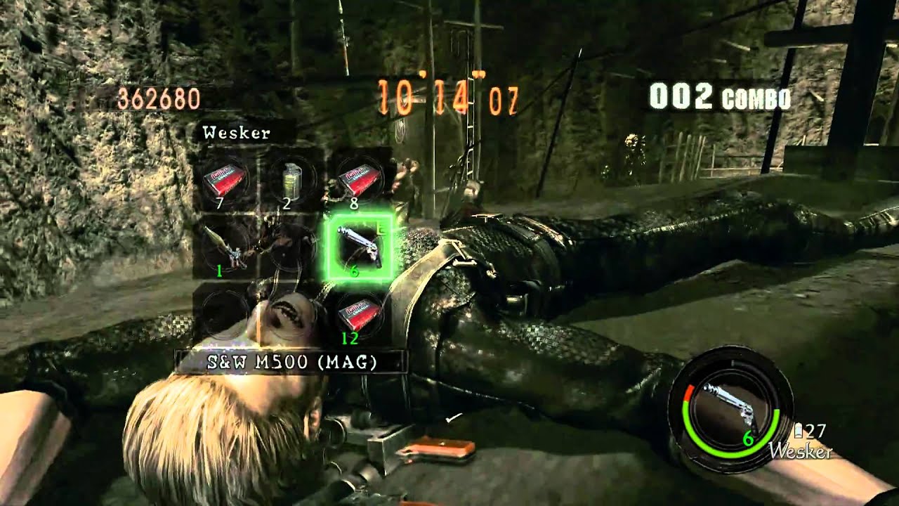 Resident Evil 5 - Mercenaries Boss Mania - Solo - Mines - 1176k