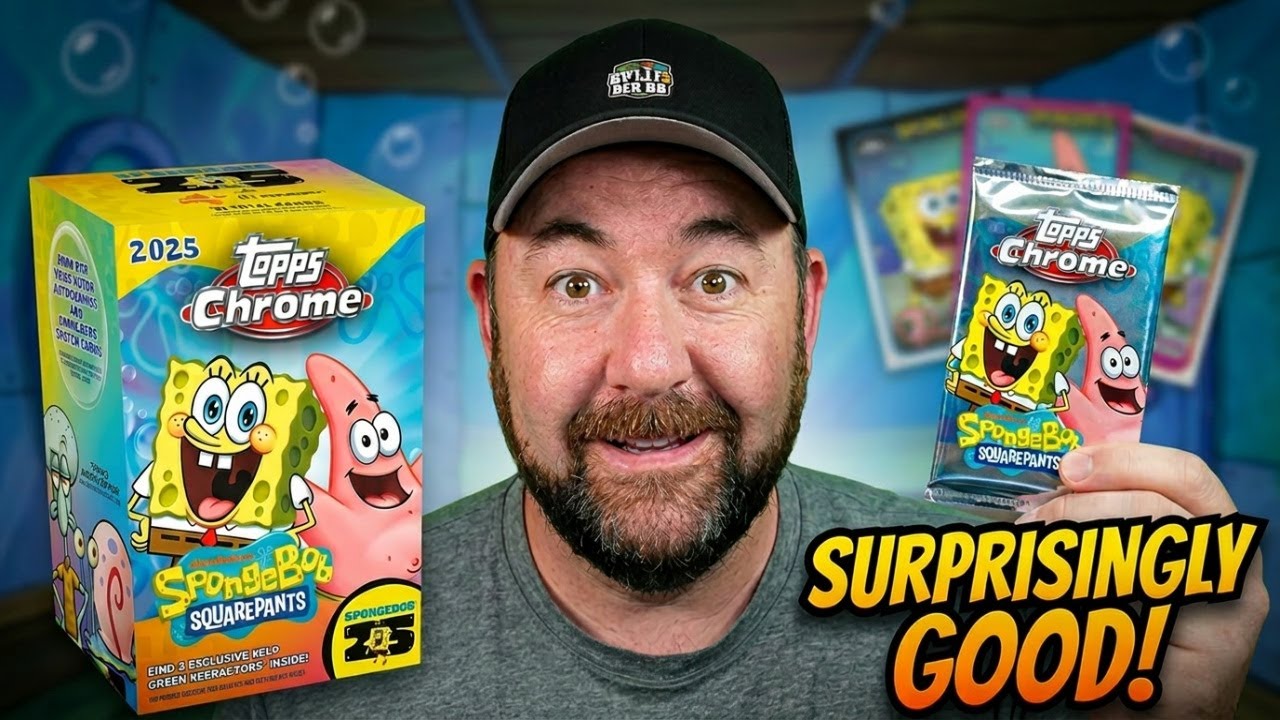 🧽 2025 Topps Chrome SpongeBob 25th Anniversary Blaster Box &mdash; эти карточки НАМНОГО лучше, чем ожид...