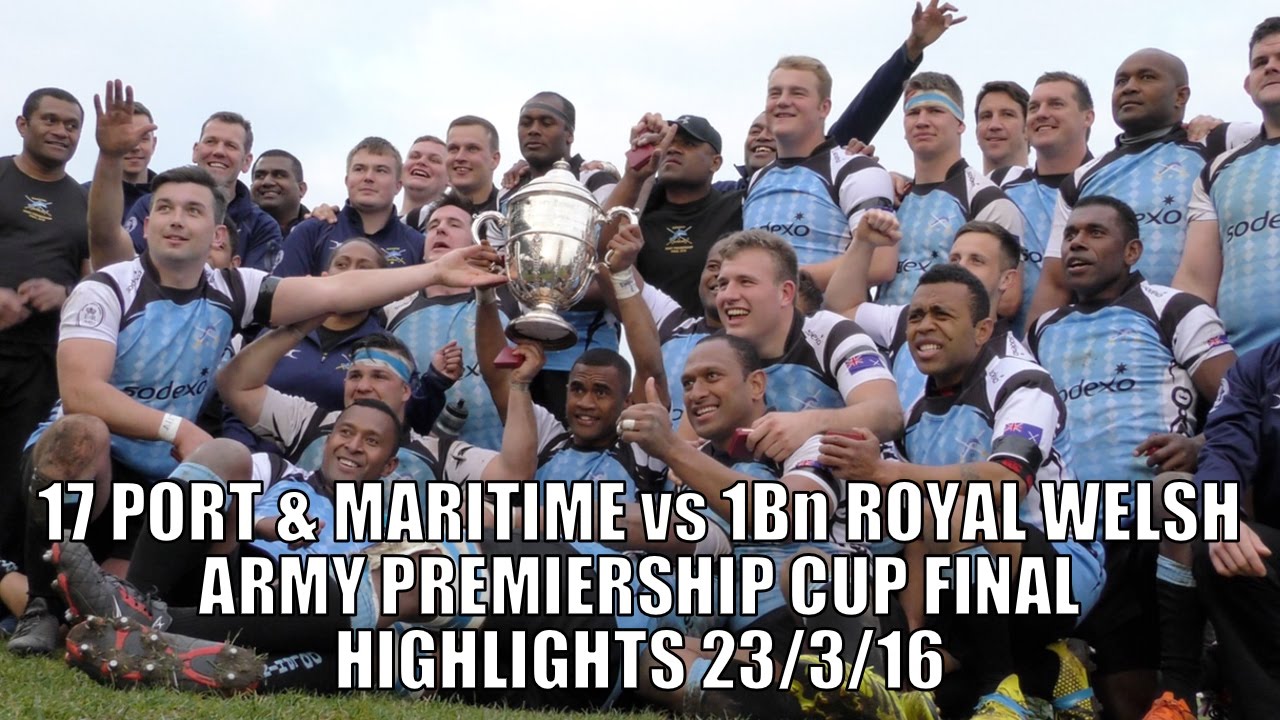 17 Port & Maritime vs Royal Welsh Army Premiership Final Highlights 23-3-16