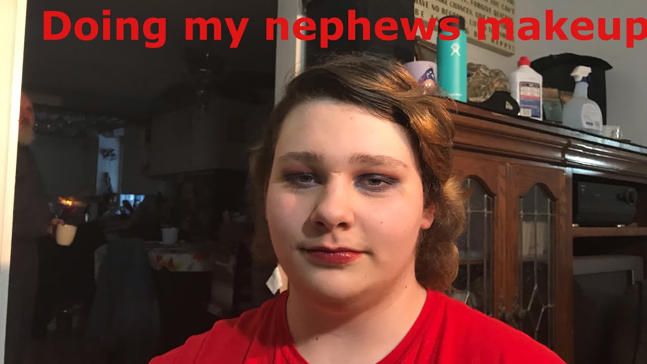 Doing My Nephews Makeup!
