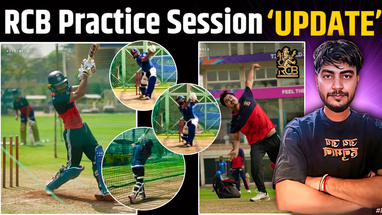 RCB Practice Session Start🔥Rajat Patidar & Jitesh Sharma Back to back 6,6,6,6,6,| RCB 2026 Update