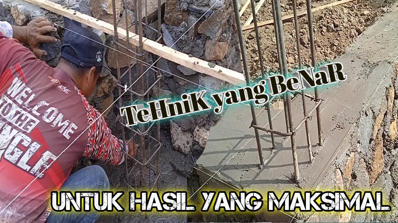 Cara memasang besi cakar ayam pondasi