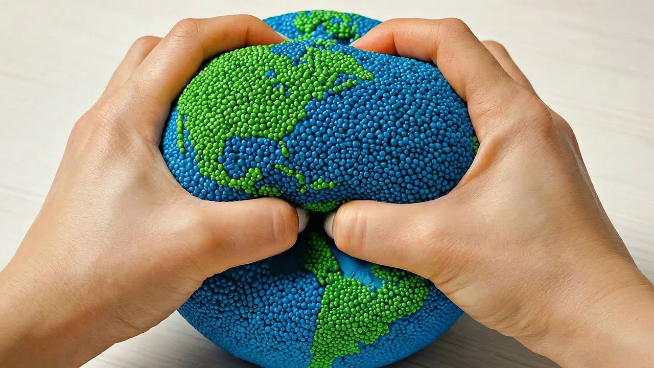 Crunchy Earth AI ASMR 🌍 Squeezing & Crushing | Oddly Satisfying