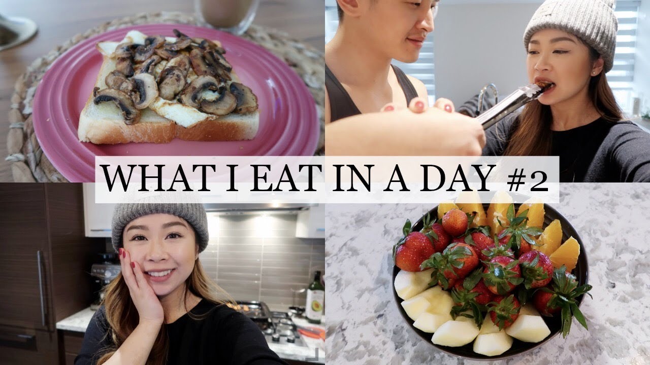 煮婦篇＃2：蘑菇蛋土司＆彩色雞肉沙拉｜What I Eat In A Day