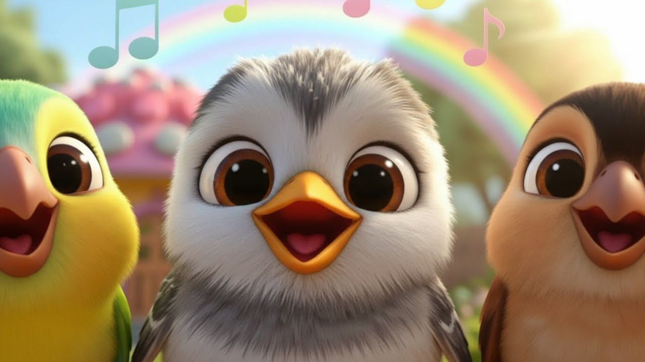 Bird Song 🐦🎵 | Chidiya Rhyme for Kids | Cute Cartoon Nursery Rhyme