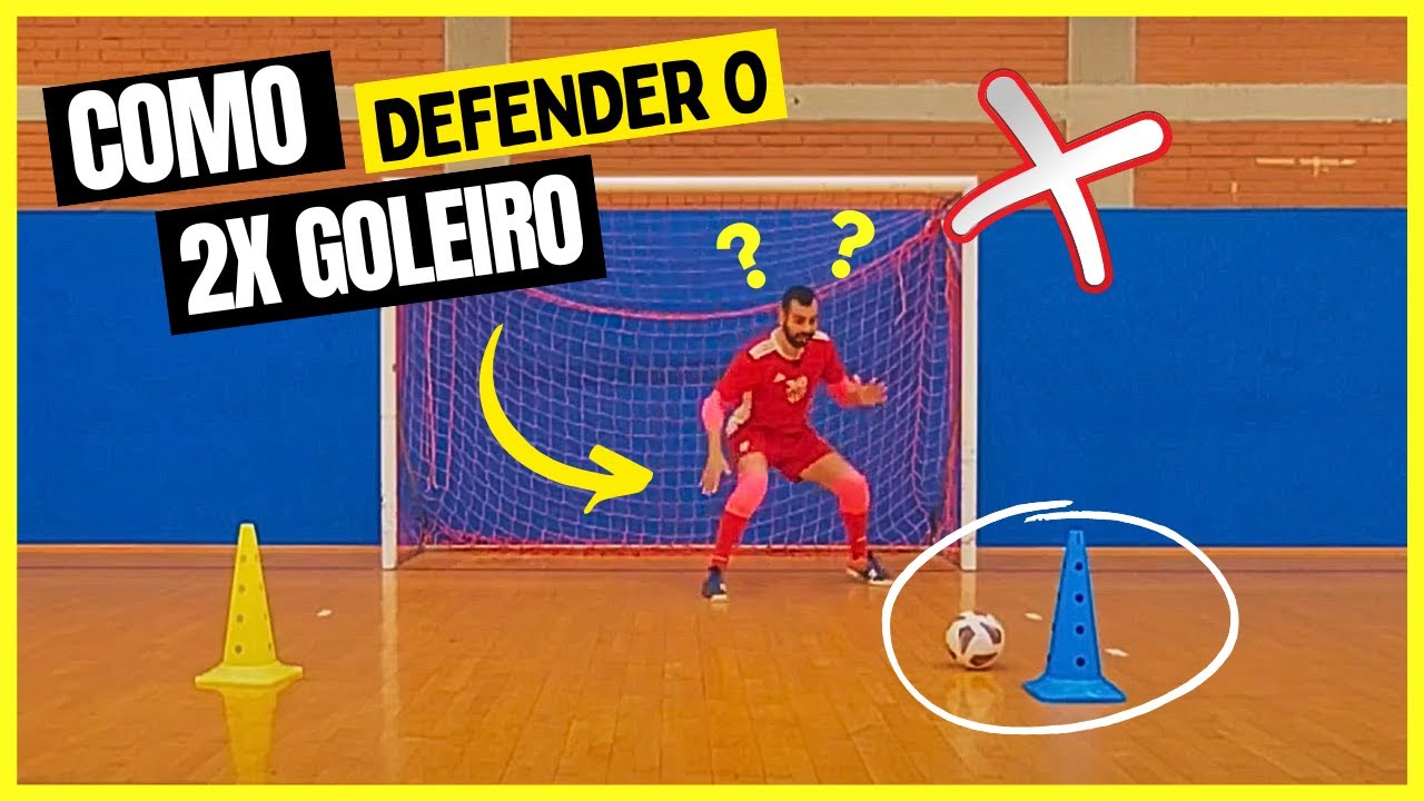 Como defender 2x1 no futsal - Dicas para goleiros de futsal #goleiro #futsal #goleiro