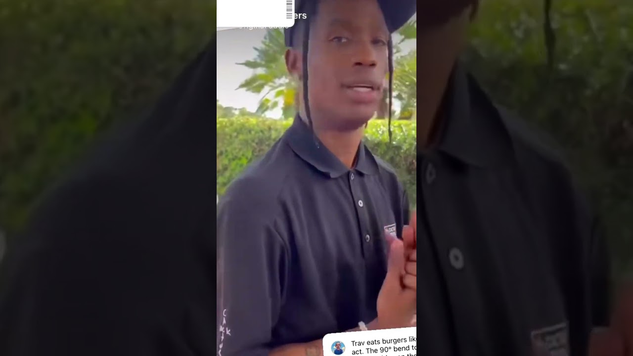 Travis Scott Reviews Burger and names it “La Flame”🔥. What’s your opinion? Yah or Nah!!