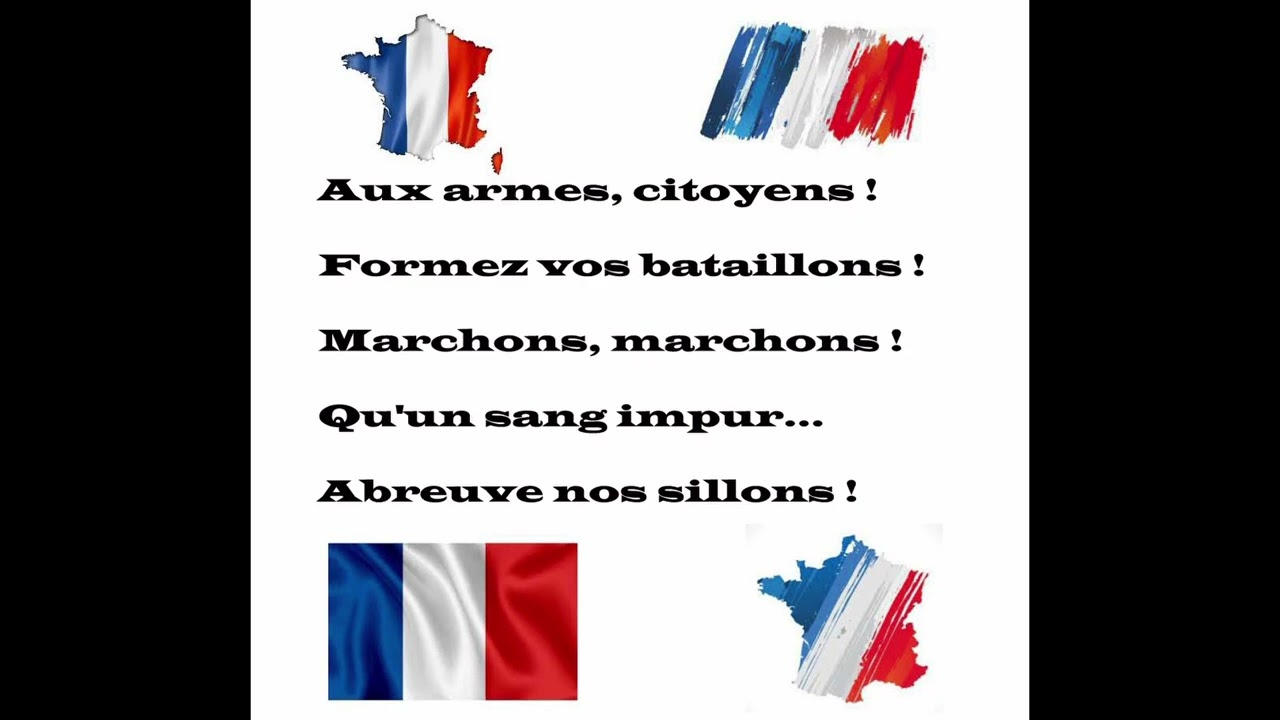 La Marseillaise 3 Couplets