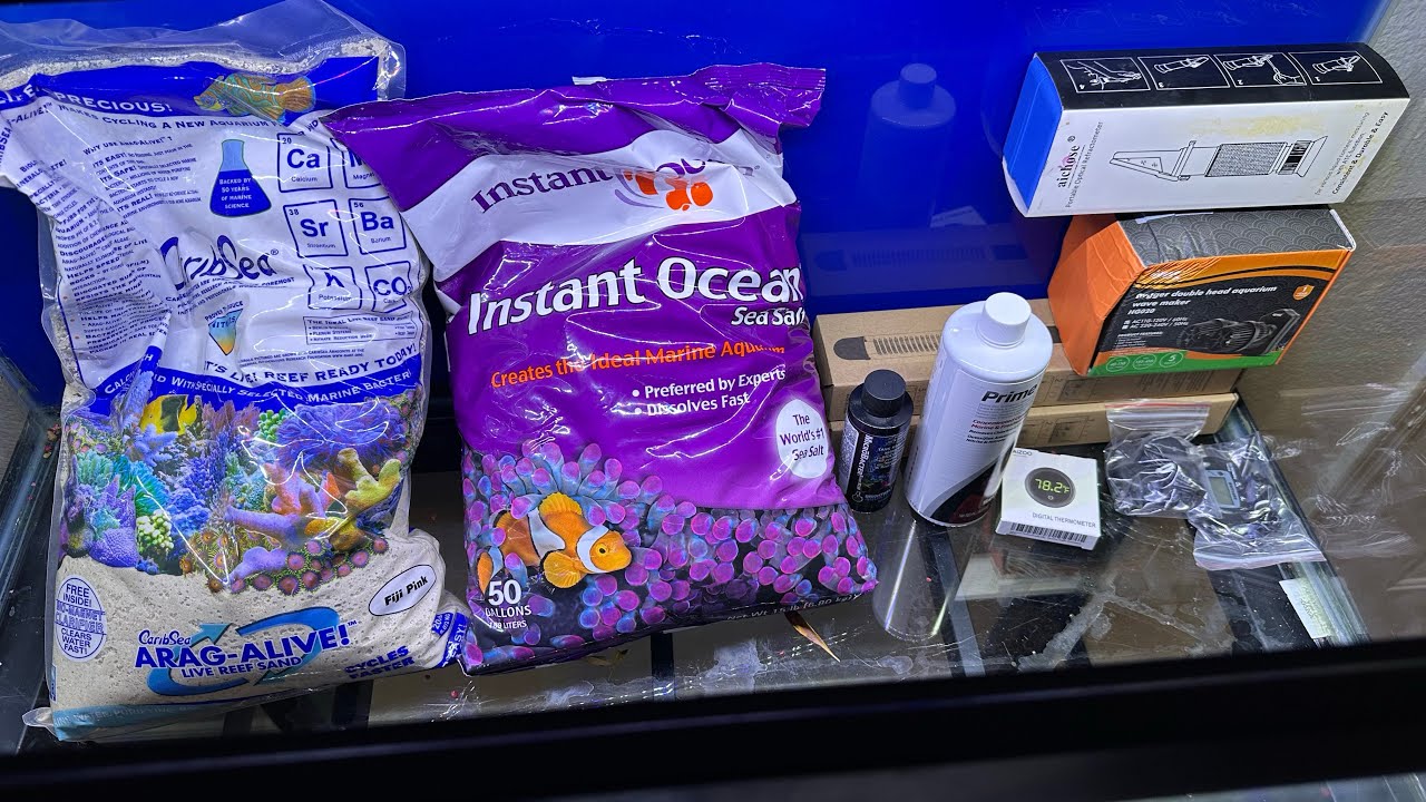 Setting up my first saltwater aquarium!