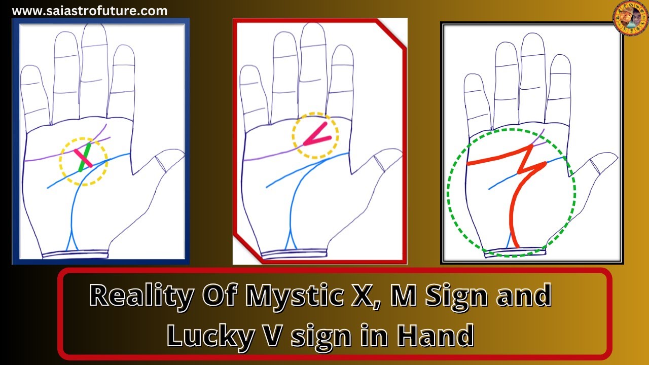 Rare Lucky Signs M, X, V in Your hand Palm Palmistry | Sudden wealth Lines | Sai Suvajit Astrologer