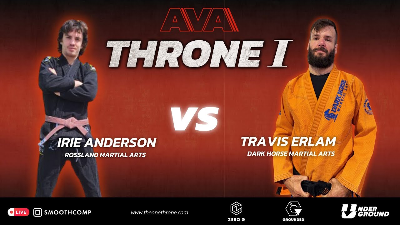 Travis Erlam vs Irie Anderson | Gi Match | AVA Throne | Submission Grappling